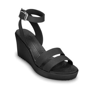 Size 10 women’s Croc “Leigh” wedge sandals BNWOT